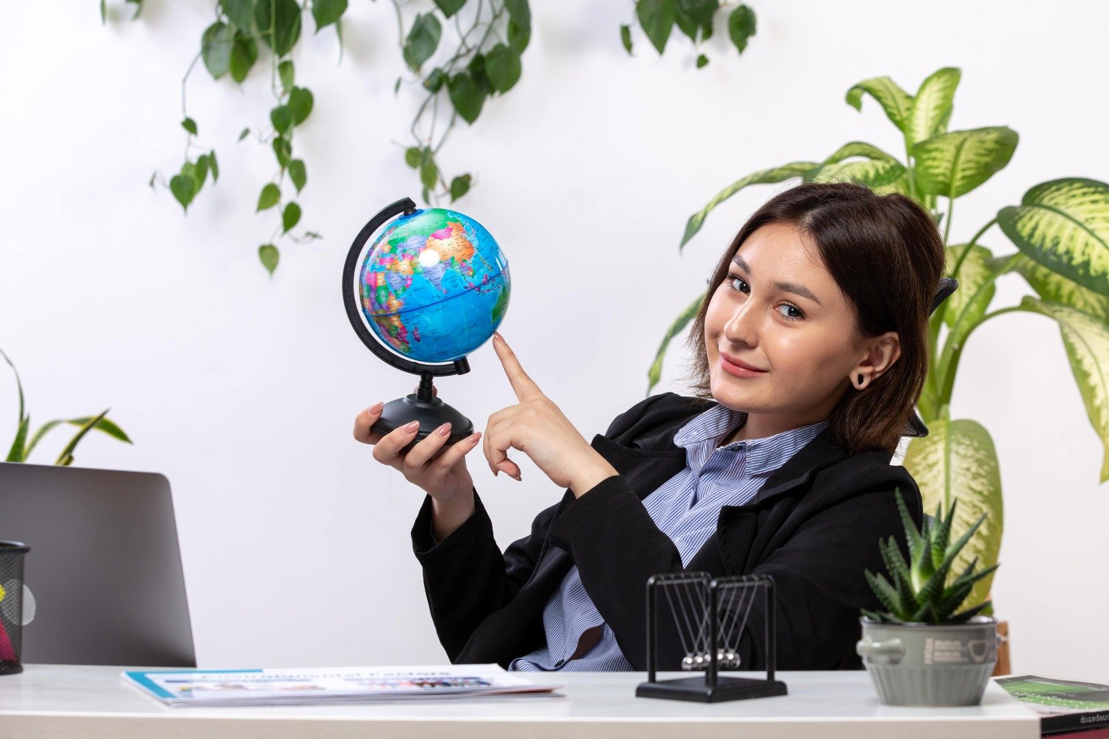 Globe with Graduation Cap